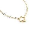 Gold Paperclip Chain Link Necklace - Star Sale