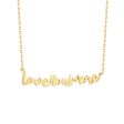 Script Love You More Bar Gold Necklace For Discount