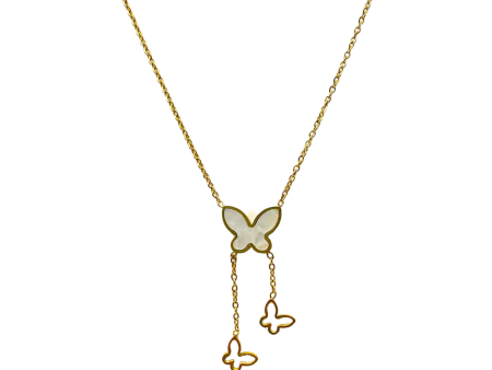 Butterfly Kisses Gold Necklace Sale