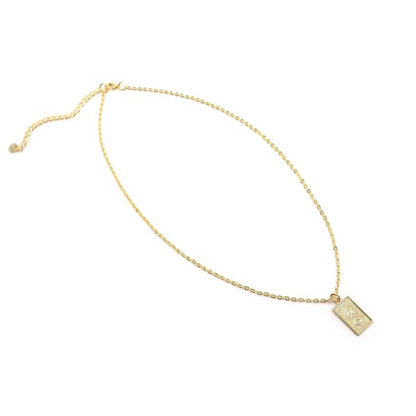 Queen Elizabeth Gold Bar Necklace For Cheap