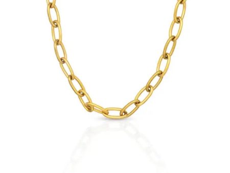 Super Chunky Cable Gold Necklace Hot on Sale