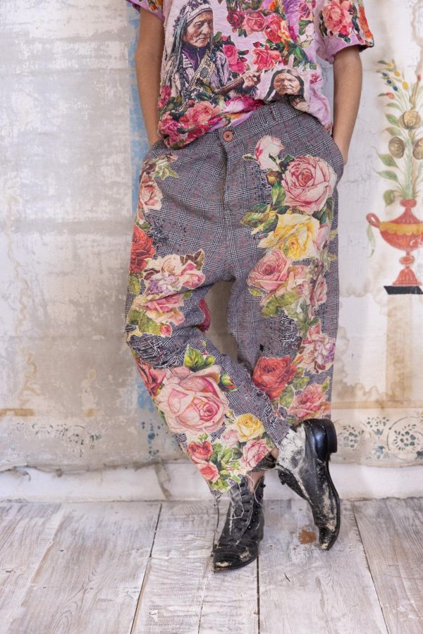 Appliqué Flower Miner Pants Supply