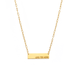 Love You More Gold Plaque Necklace For Discount