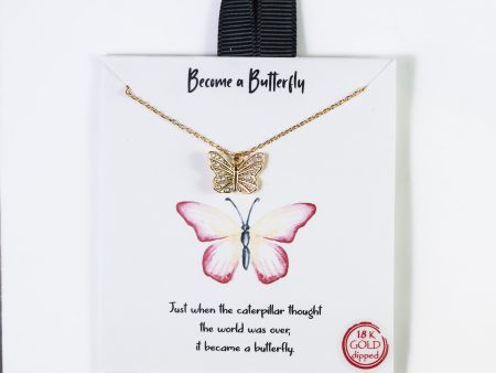 Become A Butterfly Necklace Online Hot Sale