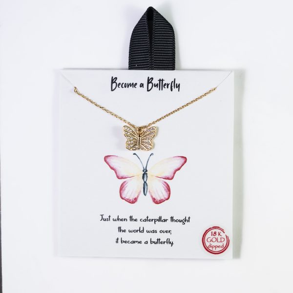 Become A Butterfly Necklace Online Hot Sale