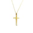 The Keep the Faith Gold Cross Necklace For Sale