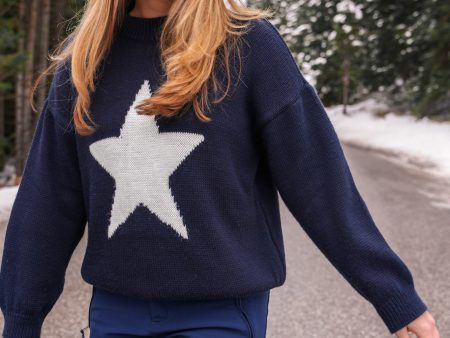 Big star  sweater navy For Cheap